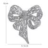 Stylish And Elegant Trendy Bow-Adorned Luxury Alloy -Encrusted Brooch
