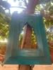 Blue Painted Wood Frame: Indian Jharokha Style Wall Decor