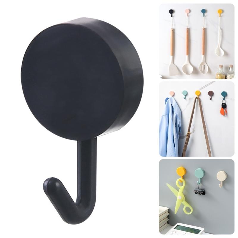Adhesive Decorative Wall Hook Damage Frees Installation Strong Hold Bathroom Kitchen Use ABS Plastic Waterproof Hanger