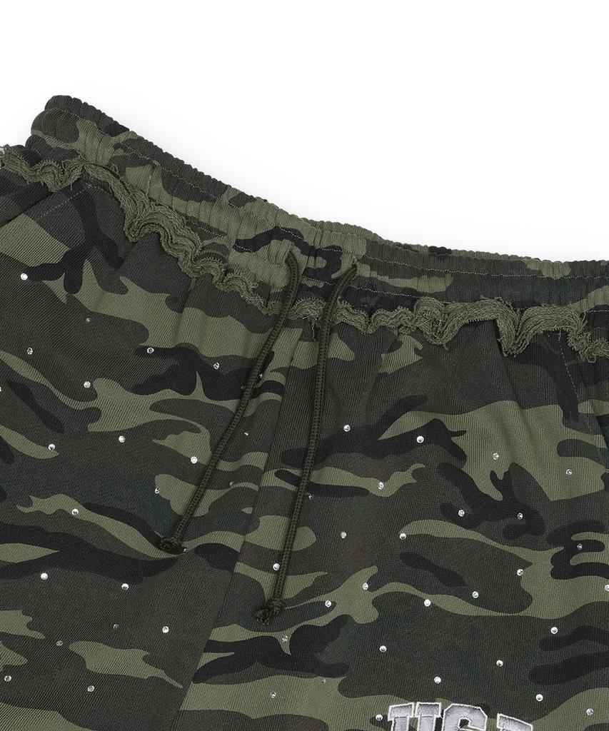 grailz Crystal Baggy Sweat Pants [Camo]