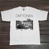 Deftones Rauchende Mädchen Band Weißes Baumwoll Unisex T-Shirt Retro Rock Grafik T-Shirt Unisex T-Shirt