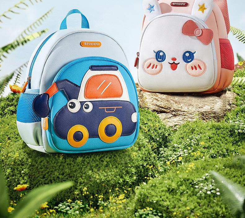 Lightweight Cartoon Kindergarten Backpack: Cute Large-Capacity, Anti-Lost Design for Boys and Girls