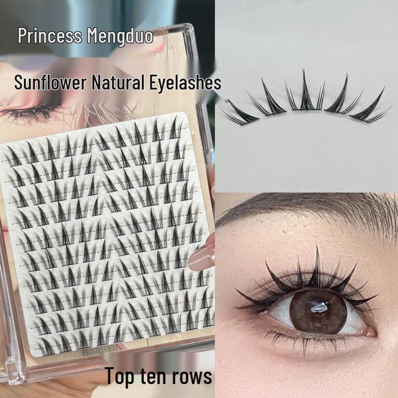 

Princess Sunflower Segmented False Eyelashes Set M-55 Three Segments