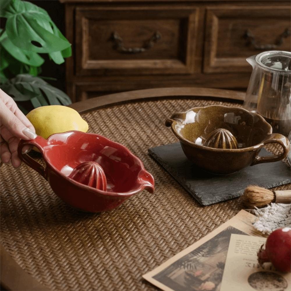 Non-Slip Ceramic Citrus Juicer Japanese Lemon Orange Squeezer Food Grinder Fruit Juice Making