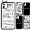 Krajews Grey's Anatomy Quotes TV Series For iPhone 17 Air 16 Phone Case Cover 15 14 Plus 12 13 Pro Max Fundas