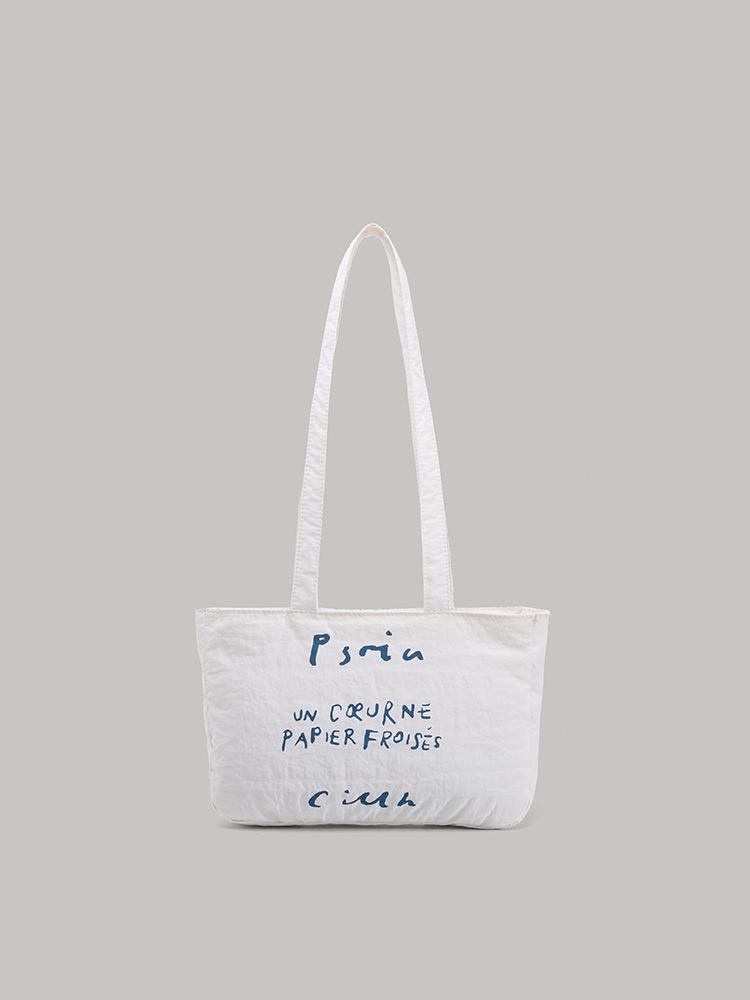 

Korean lazy style simple commuter handbag niche retro red letter canvas bag women s single shoulder underarm bag