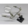 Helping Hand Tool Soldering Stand With 4X Welding Magnifying Glass led Adjustable 2 Alligator Clips 360 Degree Rotating