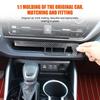 For Toyota Highlander 2022-2025 Soft Carbon Fiber Car Center Control Cigarette Lighter Panel Decorative Sticker Auto Accessories