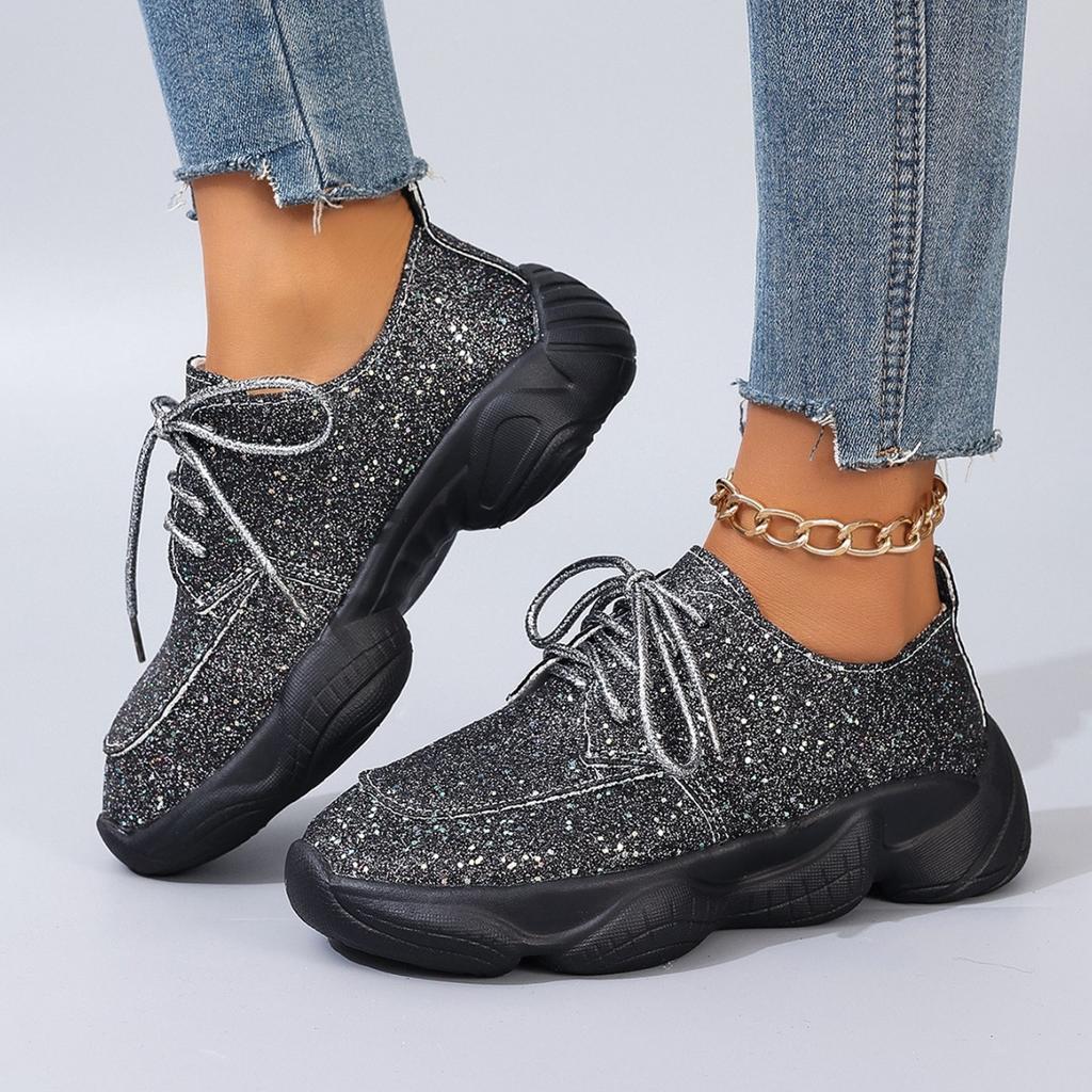 2025 New Spring Fly-woven Mesh Casual Sports Women's Shoes Breathable Thick-soled Dad Shoes Summer