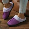 [Plush Slippers] Thick Plush Mid-Strip Minimalist Slippers | Stylish Home Indoor Bedroom Floor Slippers for Men and Women