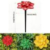 Plastic Bee Water Feeder Flower Stake Ground Insert Bee Watering Station Handmade Rust-resistant Bird Bath Stand Yard Farm