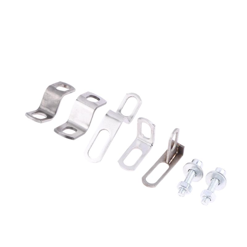 1/2/3PCS Z/L-Shaped Motorcycle Modification Exhausts Pipe Clamps Motorcycle Exhaust Pipe Bracket Stainless Steel Fixed Bracket