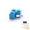 30pcs Bulk Blocks Building Bricks Thick 1+2 Educational Assemblage Construction Toys for Children Size Compatible With 2357