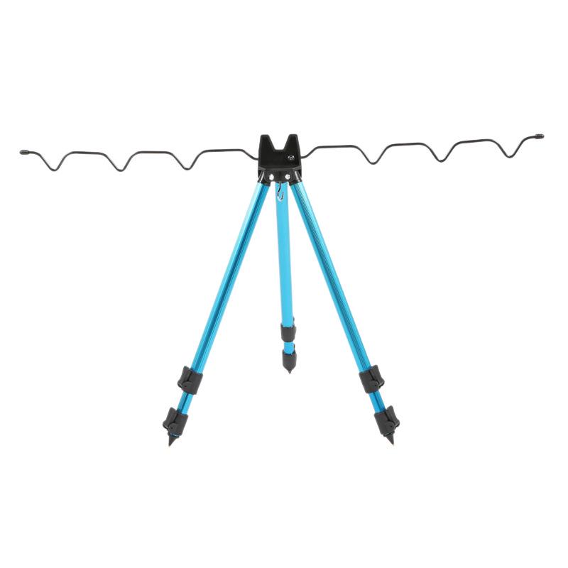 Infällbart aluminiumsurfiskespöställ Stativ för långa kast – Fiskeutrustning för flera spön utomhus