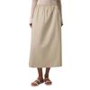 Calvin Klein Ss25 Cotton Twill Midi A-Line Casual Skirt Women Skirts Khaki 44B666P