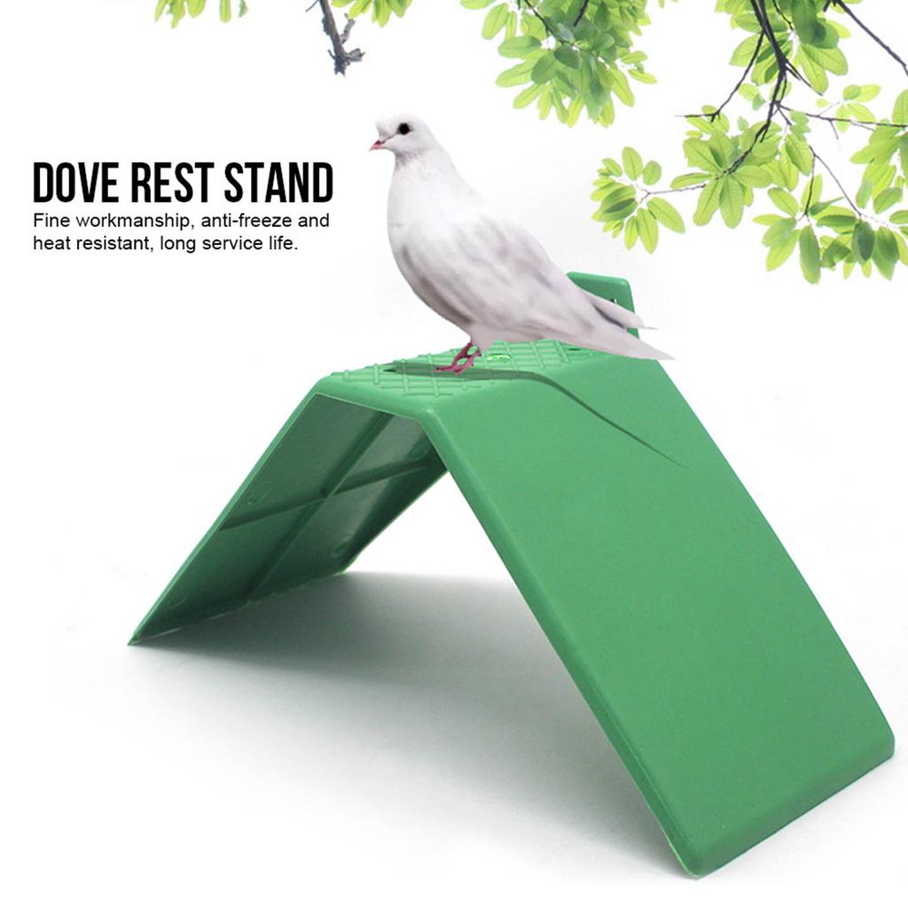 10PCS Plastic Small Green Anti skid Design Dove Rest Stand Pigeon Perches Roost Frame Bird Supplies