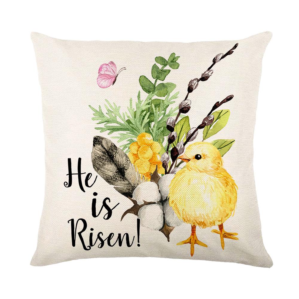 Easter Pillowcase Holiday Decoration Pillowcase Sofa Cushion Pillowcase