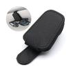Rotoha Car Eyeglasses Holder Sunglasses Clip PU Leather No Obstruction of Vision Magnetic Easy Installation (Black)