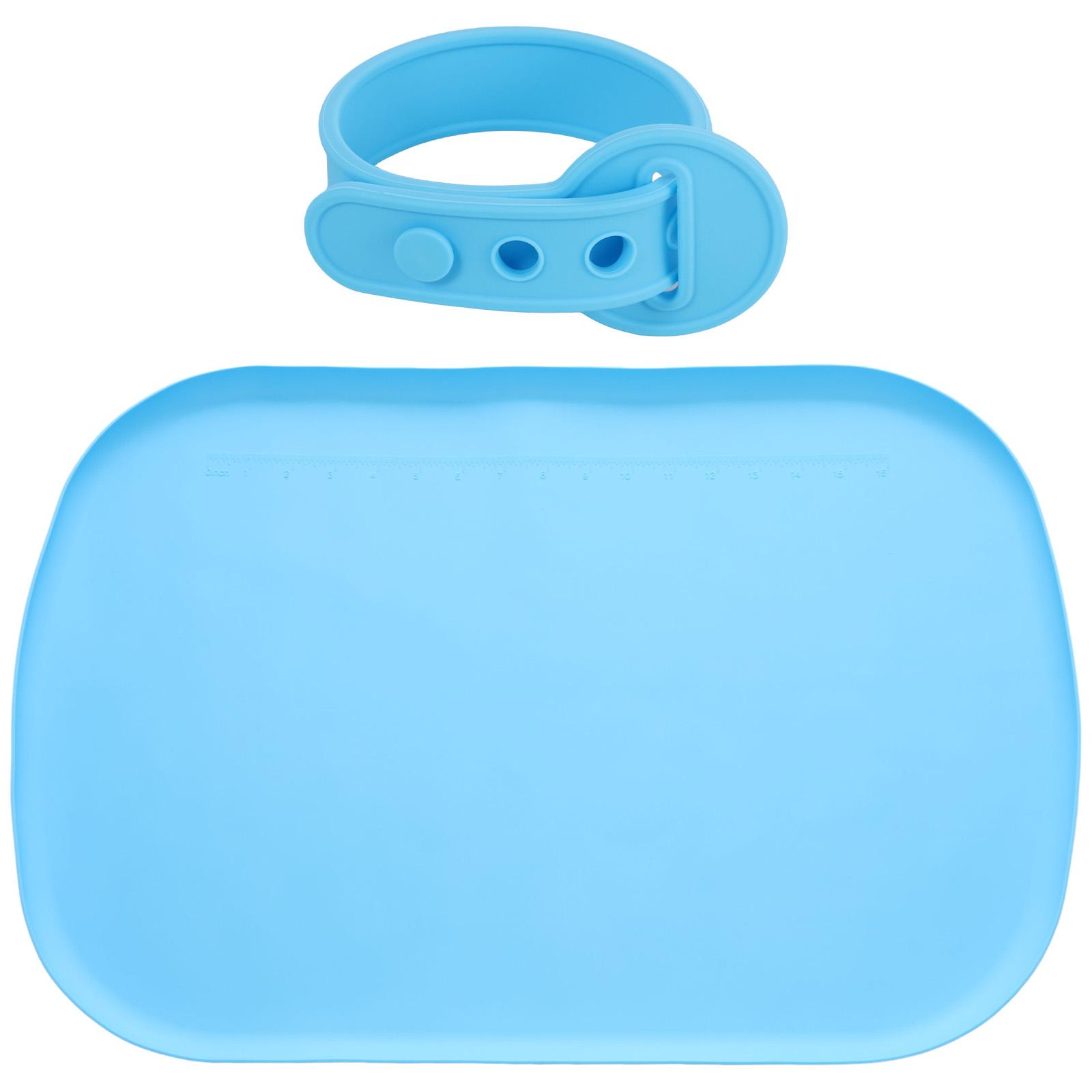 

Силиконовый коврик для рукоделия Нескользящий антипригарный лист для литья ювелирных изделий Коврик Термостойкий коврик для рукоделия для эпоксидной смолы краски небесно-голубой