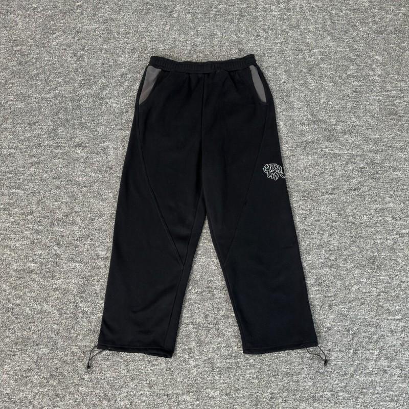Mens Embroidered Drawstring Straight Fit Casual
