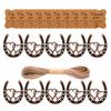 Pack of 10 Metal Horseshoe Party Favors Keychain Pendant Wedding Decorations Party Favors Wedding Table Decors for Table