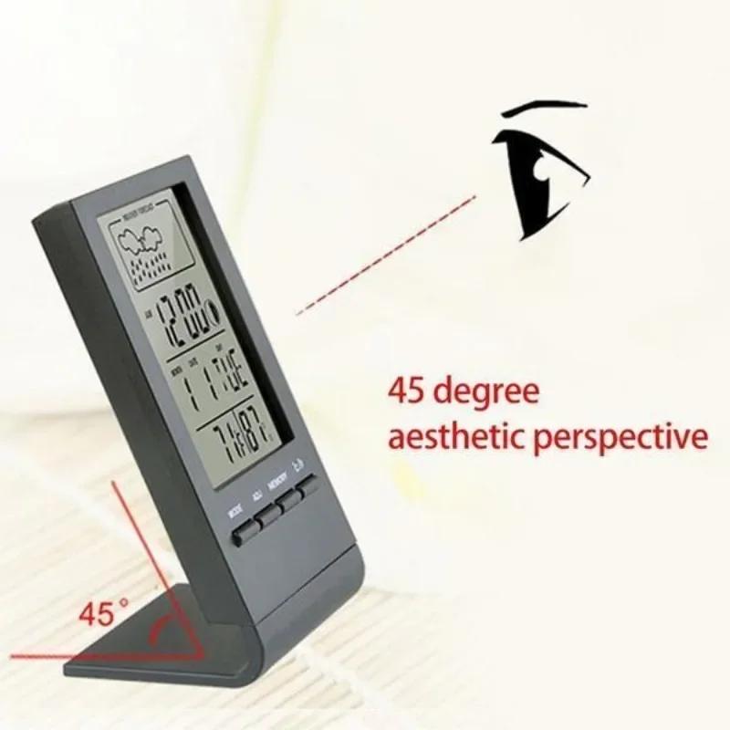 LED Digital Automatische Elektronische Monitor Uhr Thermometer Hygrometer Anzeige Wecker Indoor/Outdoor Wetterstation