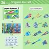 Children's Origami Paper Airplane Folding Kits - Educational 3D Colored Card Paper Toys for Kindergarten