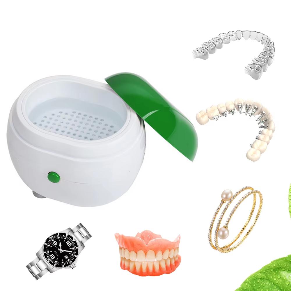 Прочный и безопасный автоматический кейс для чистки зубных протезов Nigf Портативный кейс-очиститель для ретейнеров Кейс для зубных протезов с фильтром Легкая чистка