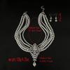 Elegant French Alloy and Glass Pearl Necklace & Earring Set for Weddings, Parties, and Birthdays