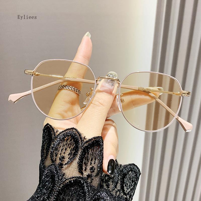 New Photochromic Minus Glasses for Women Unisex Retro Color Changing Sun Glasses Fashion Round Ladies Myopia Eyeglasses Diopter