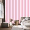 Powder Pink Stripes Wallpaper, Powder Pink Center 50x1000