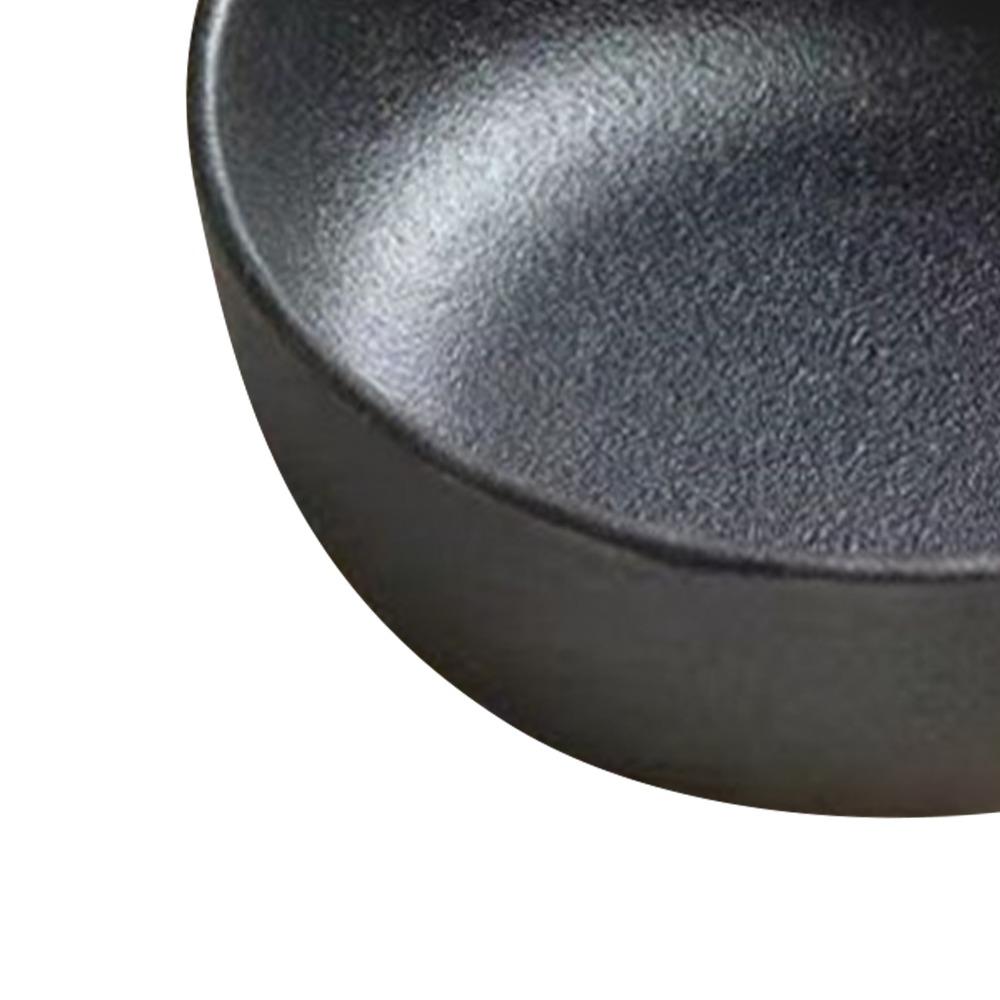 Wood Handle Cast Iron Pot Black Wooden Color Mini Frying Pan Oil Heating Pot Kitchen Camping