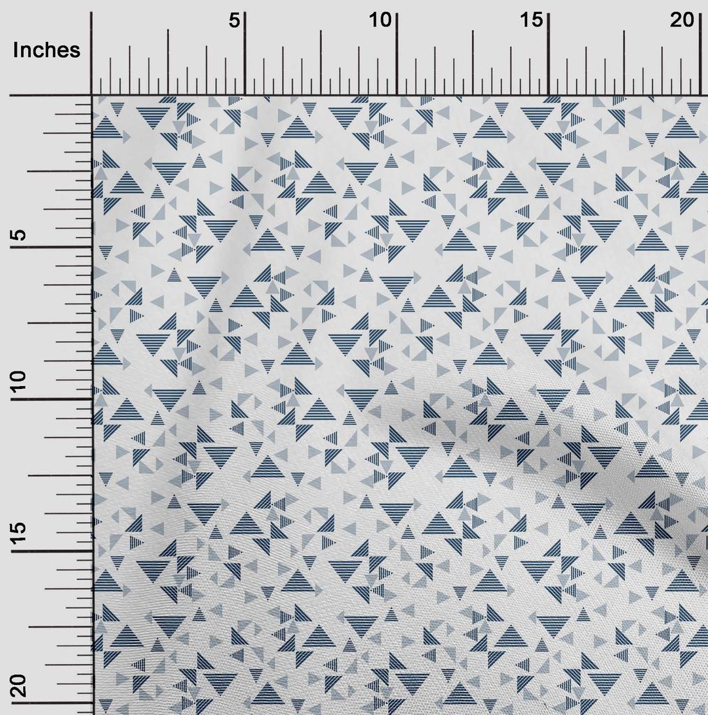 oneOone Cotton Flex Fabric Triangle Geometric Print Fabric By Yard 40 Inch