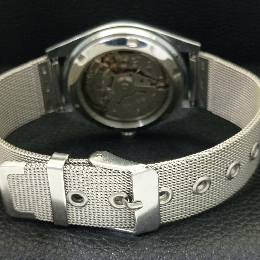 REFURBISHED SEIKO 5 AUTOMATIC 6309A VINTAGE JAPAN MENS BLACK WATCH A440847-4 Sk-a440847