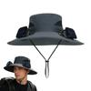 Solar Fan Hat For Men Women, Wide Brim Hat With Dual Solar Fans, 2-in-1 Hands-free Cooling Cap For Hiking & O4z5