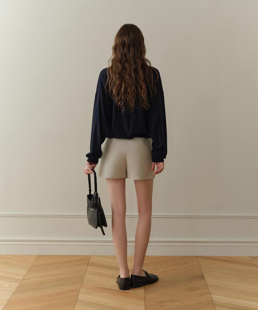 Poyueoaijeuonli Aube Soft Collar Knit (Navy)