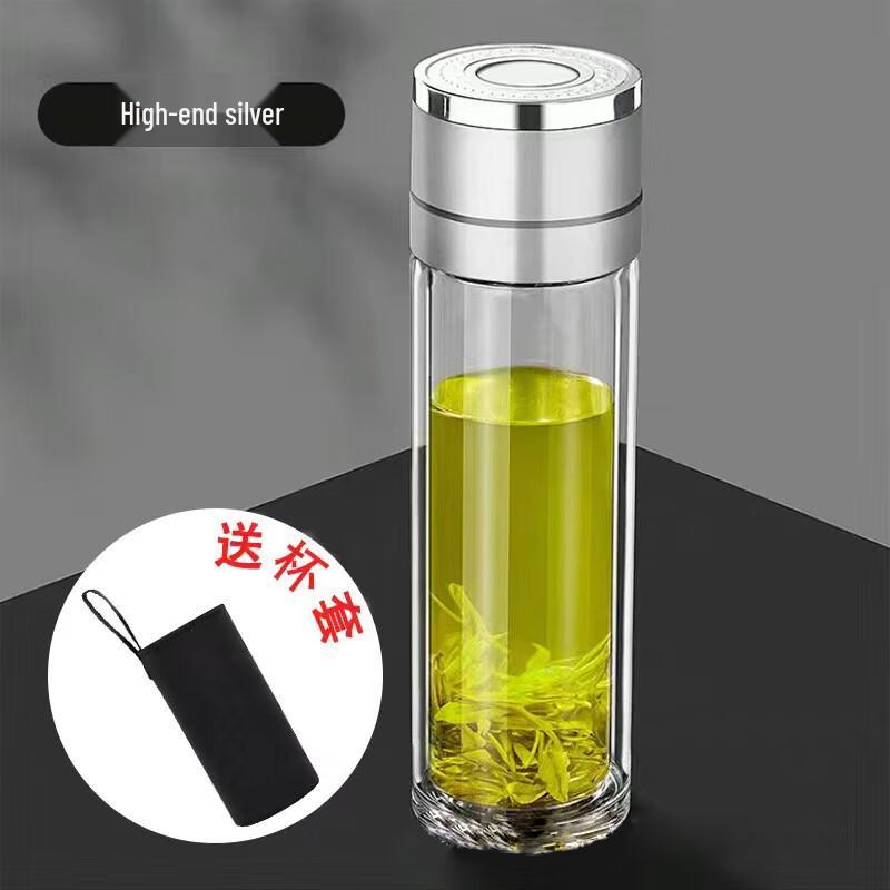 MINGHUI One-Button Open Double-Layer Glass Insulated Cup