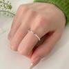 Women's Rainbow Zirconia Adjustable Geometric Stackable Ring
