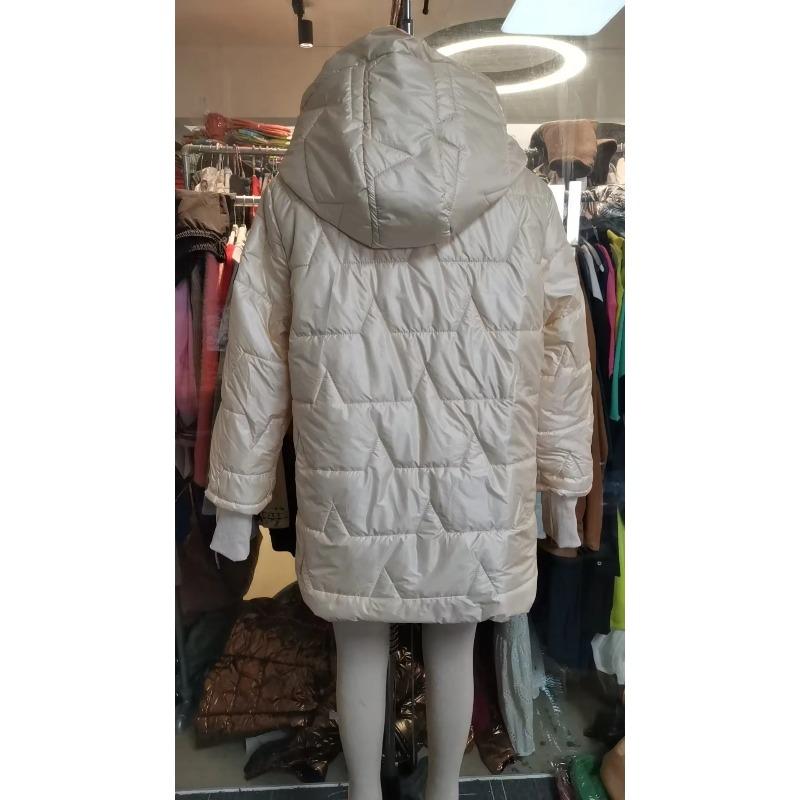 Parka Jacke Damen Baumwolle Gefüttert Kapuze Oberbekleidung Winter Dick Warm Taschen Reißverschluss Puffer Winddicht Mittellang Übermantel