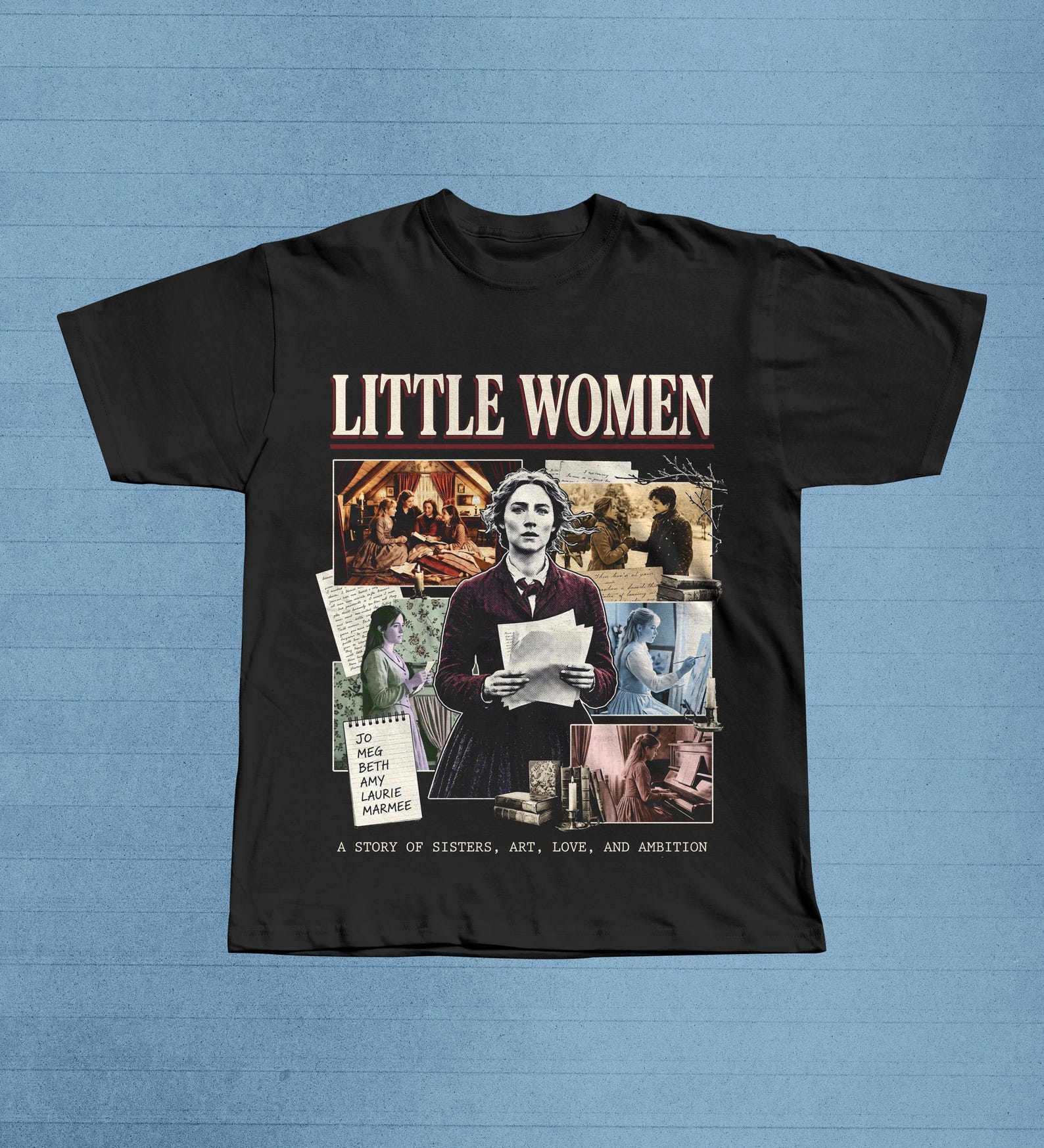 Little Women Vintage Movie Shirt, Greta Gerwig Film Graphic Tee, Jo March T-Shirt S