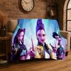 Kpop Demon Hunter Rumi Mira Zoey Gruppo Cartoon Coperta in Flanella Morbida Calda Coperta Plaid per Camera da Letto Soggiorno Letto Viaggio Regalo
