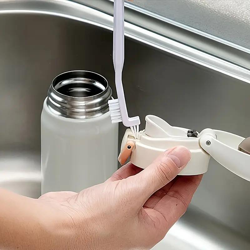 3-piece Set of Vacuum Flask Lid Gap Cleaning Brush, Kettle Spout Groove Cleaning Brush Baby Bottle Nipple Small Brush
