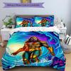 Juego de Funda de Edredón Aquaman de 3 Piezas, Juego de Ropa de Cama, Funda de Edredón Suave y Cómoda, Para Dormitorio, Habitación de Invitados (1*Funda Nórdica + 2*Fundas de Almohada, Sin Relleno) yy2
