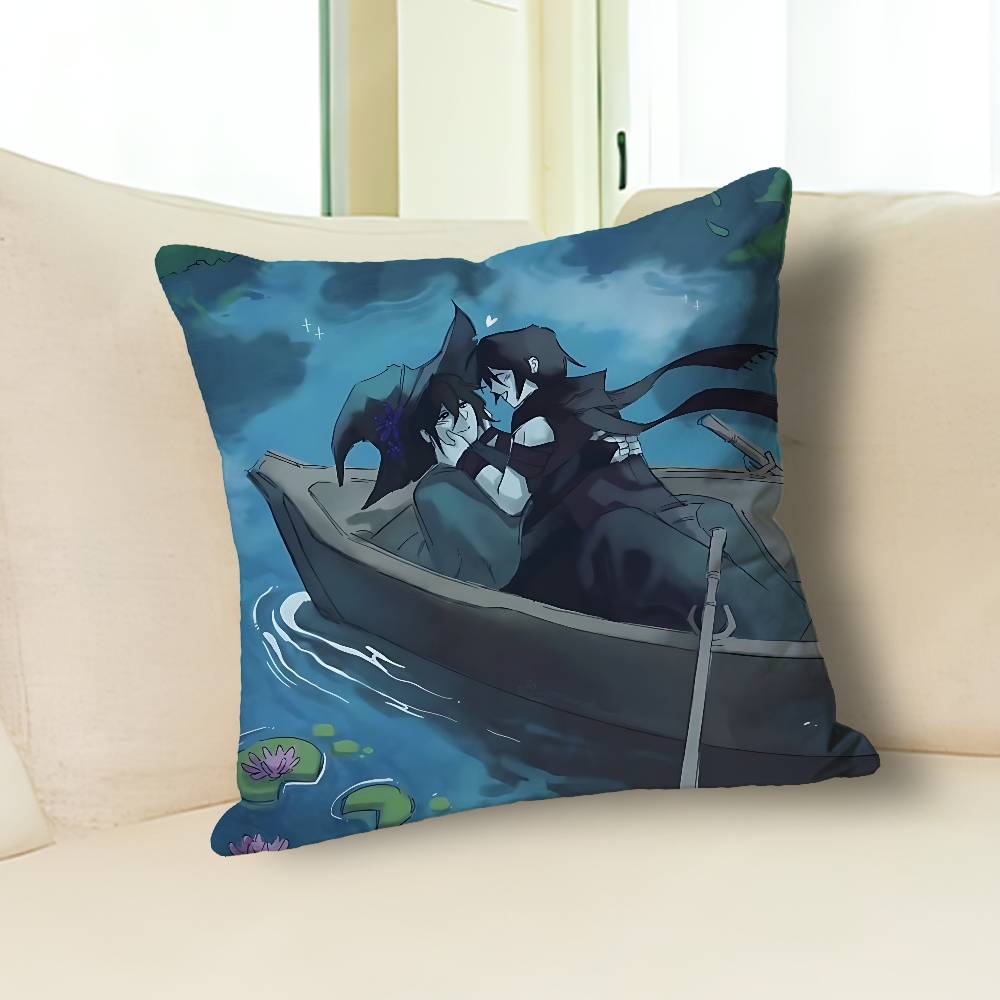 A-Azure Game Two T-Time Anime Celebrity Merchandise All-Match Printed Pillow Case Sofa Car Office Room Decoration Protector