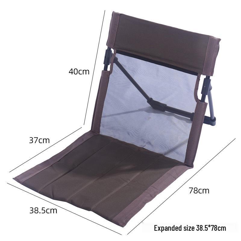 Breathable Mesh Folding Aluminum Camping Chair with Extended Backrest
