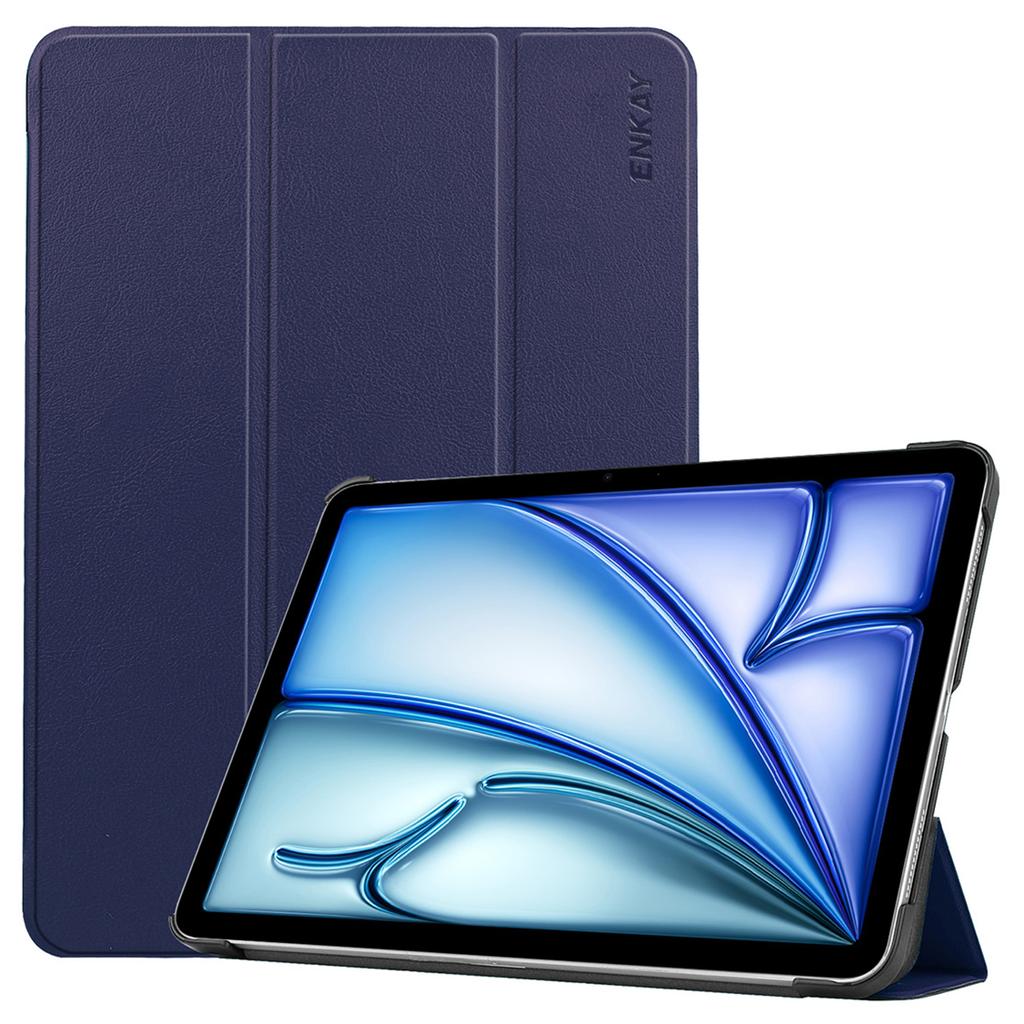 ENKAY HAT PRINCE For iPad Air 13 (2025)/(2024) Trifold Stand Cover PU Leather+PC Tablet Case