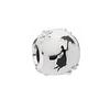 Sparking Diamond Heart Charm Beads Silver Bracelet Necklace DIY Jewelry Gift for Women