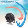 Swim Snorkel Lap Swimming Training Snorkel Silicone Diving Breathing Tube No Slip Swimming Snorkeling Training Tool