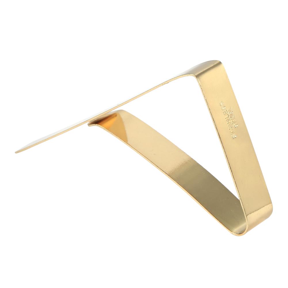 

Adjustable Stainless Steel Tablecloth Clips Wedding Banquet Outdoor Picnic Gold