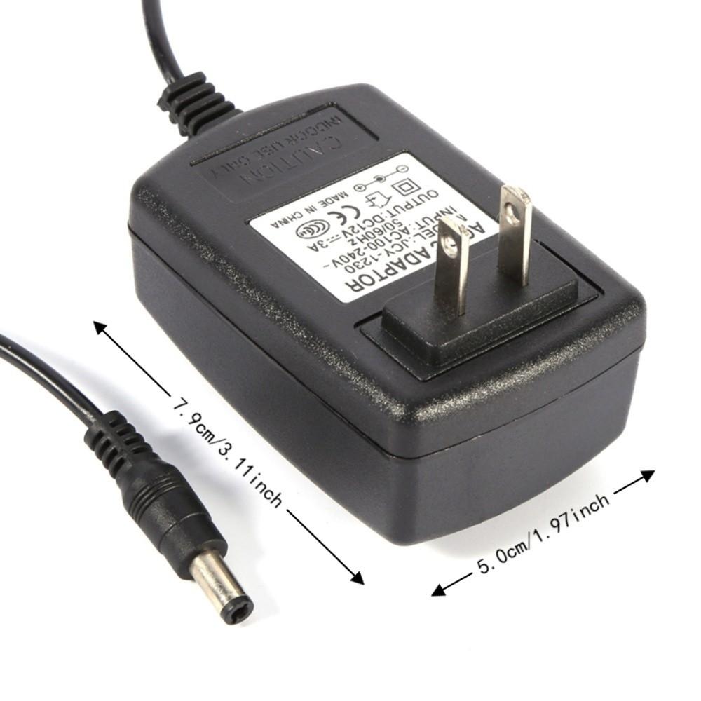 Plastic Power Supply Adapter AC to DC 12V 3A Power Supply Transformer LED Light Strips